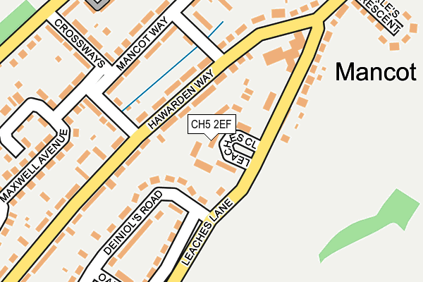 CH5 2EF map - OS OpenMap – Local (Ordnance Survey)