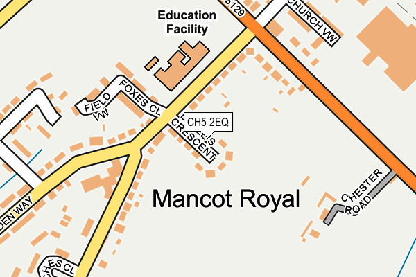 CH5 2EQ map - OS OpenMap – Local (Ordnance Survey)