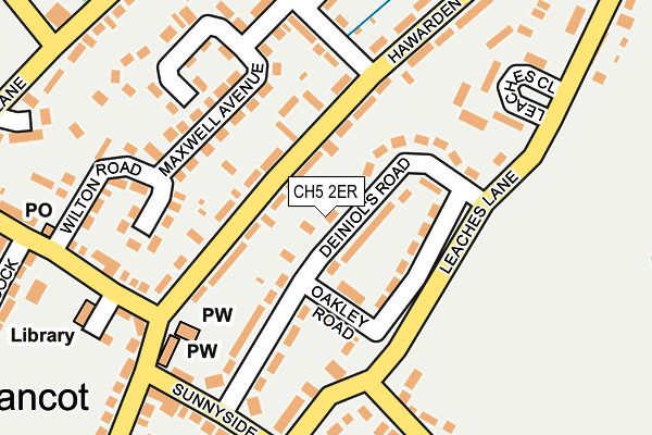 CH5 2ER map - OS OpenMap – Local (Ordnance Survey)