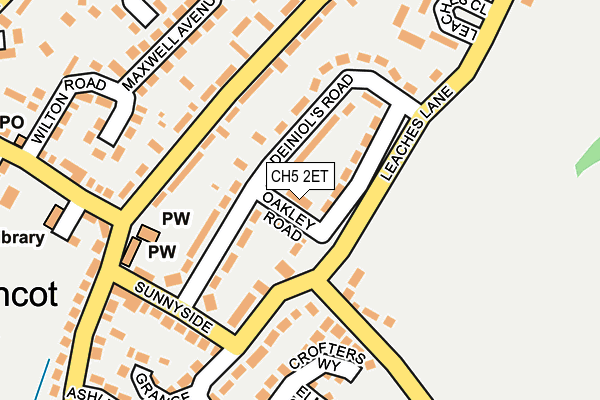 CH5 2ET map - OS OpenMap – Local (Ordnance Survey)