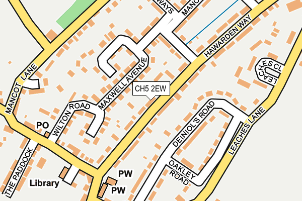CH5 2EW map - OS OpenMap – Local (Ordnance Survey)