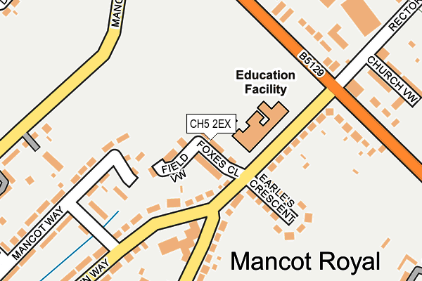 CH5 2EX map - OS OpenMap – Local (Ordnance Survey)
