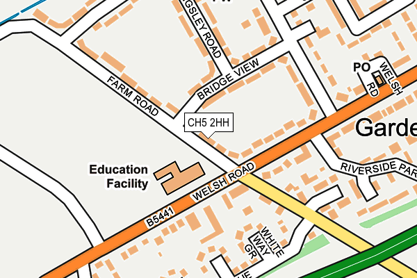 CH5 2HH map - OS OpenMap – Local (Ordnance Survey)