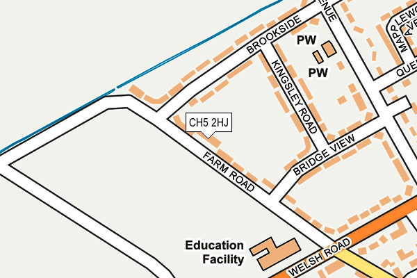 CH5 2HJ map - OS OpenMap – Local (Ordnance Survey)