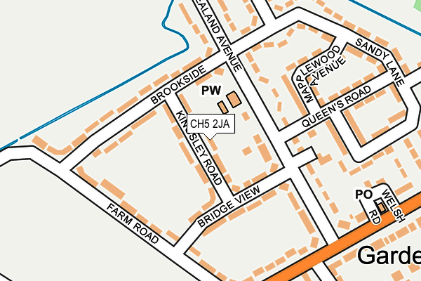 CH5 2JA map - OS OpenMap – Local (Ordnance Survey)