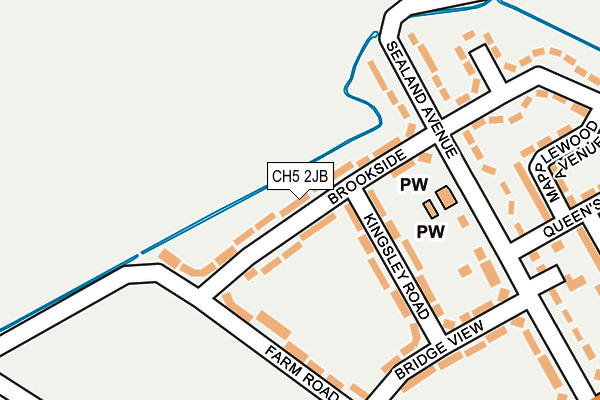 CH5 2JB map - OS OpenMap – Local (Ordnance Survey)