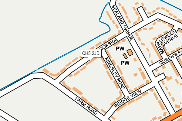 CH5 2JD map - OS OpenMap – Local (Ordnance Survey)