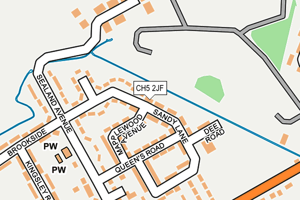 CH5 2JF map - OS OpenMap – Local (Ordnance Survey)