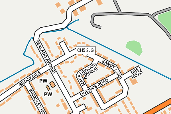 CH5 2JG map - OS OpenMap – Local (Ordnance Survey)