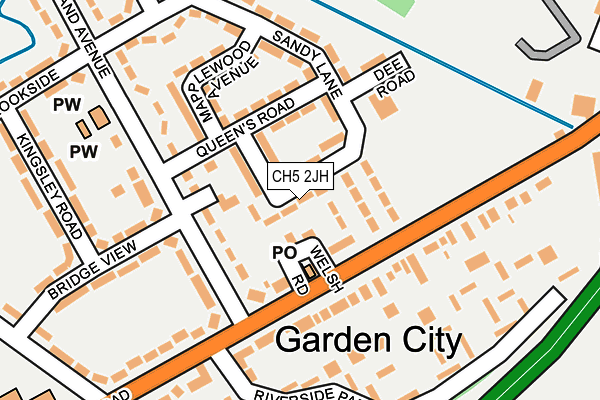 CH5 2JH map - OS OpenMap – Local (Ordnance Survey)