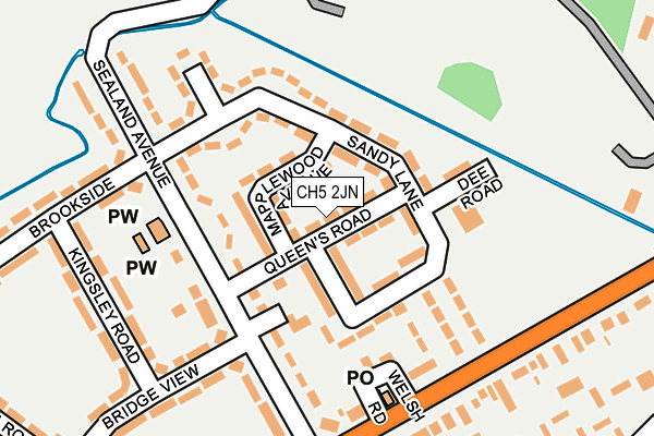 CH5 2JN map - OS OpenMap – Local (Ordnance Survey)