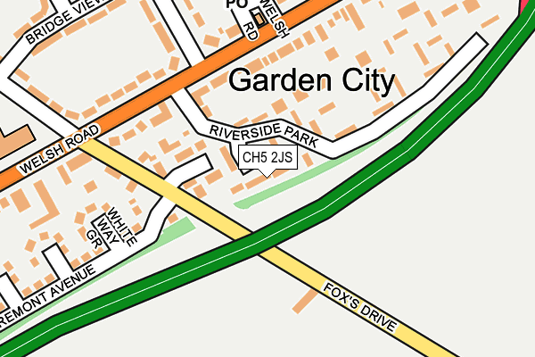 CH5 2JS map - OS OpenMap – Local (Ordnance Survey)