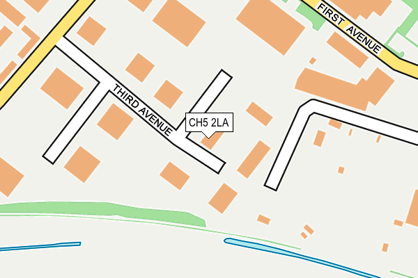 CH5 2LA map - OS OpenMap – Local (Ordnance Survey)