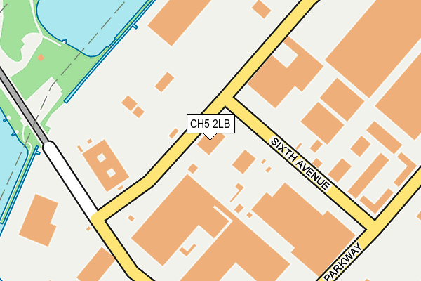 CH5 2LB map - OS OpenMap – Local (Ordnance Survey)