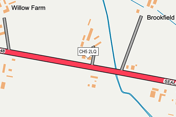 CH5 2LQ map - OS OpenMap – Local (Ordnance Survey)