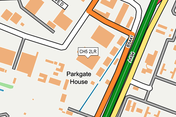 CH5 2LR map - OS OpenMap – Local (Ordnance Survey)