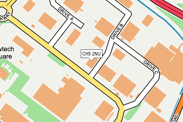 CH5 2NU map - OS OpenMap – Local (Ordnance Survey)