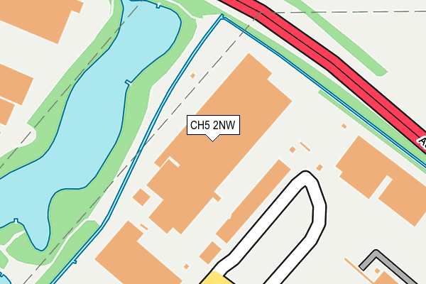 CH5 2NW map - OS OpenMap – Local (Ordnance Survey)