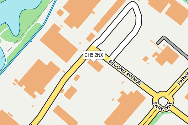 CH5 2NX map - OS OpenMap – Local (Ordnance Survey)