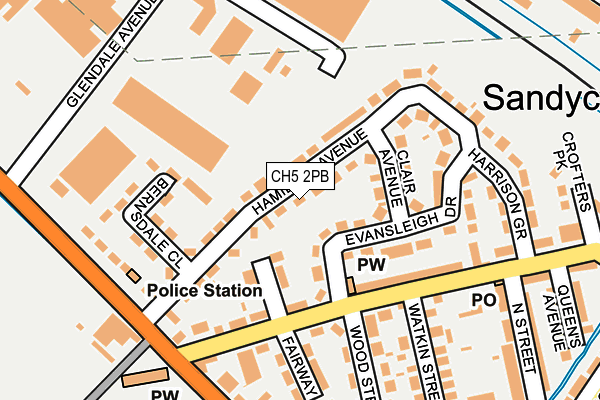 CH5 2PB map - OS OpenMap – Local (Ordnance Survey)