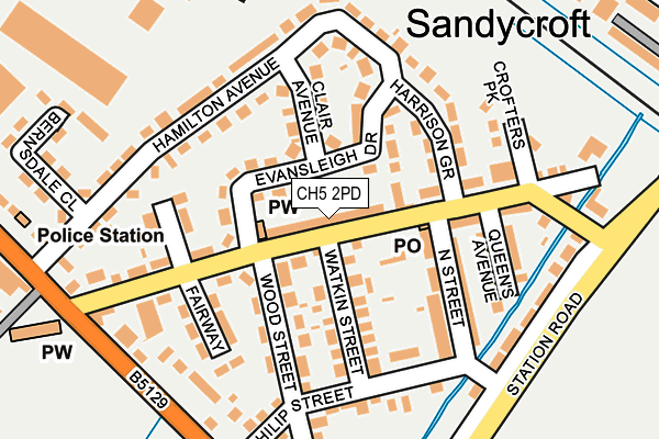 CH5 2PD map - OS OpenMap – Local (Ordnance Survey)