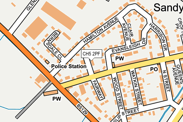 CH5 2PF map - OS OpenMap – Local (Ordnance Survey)