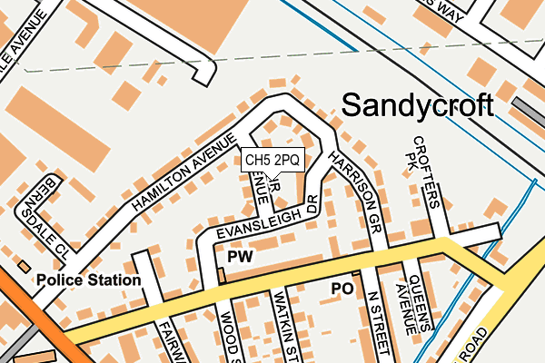 CH5 2PQ map - OS OpenMap – Local (Ordnance Survey)