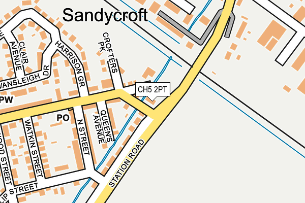 CH5 2PT map - OS OpenMap – Local (Ordnance Survey)