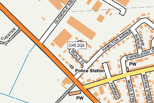 CH5 2QA map - OS OpenMap – Local (Ordnance Survey)