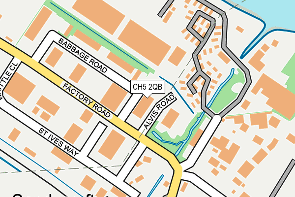 CH5 2QB map - OS OpenMap – Local (Ordnance Survey)