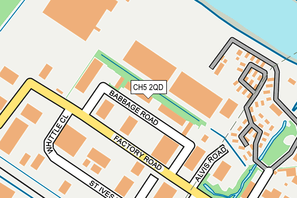 CH5 2QD map - OS OpenMap – Local (Ordnance Survey)