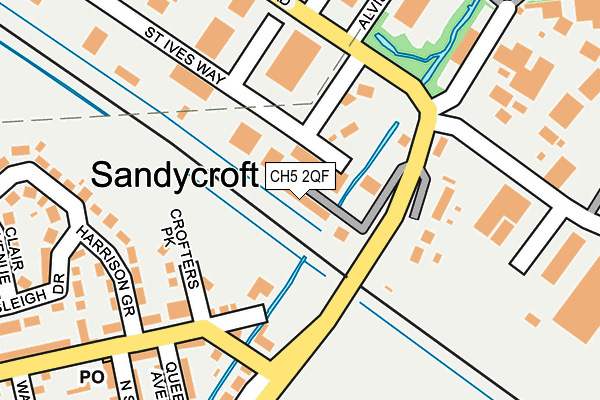 CH5 2QF map - OS OpenMap – Local (Ordnance Survey)