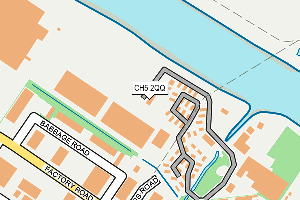 CH5 2QQ map - OS OpenMap – Local (Ordnance Survey)