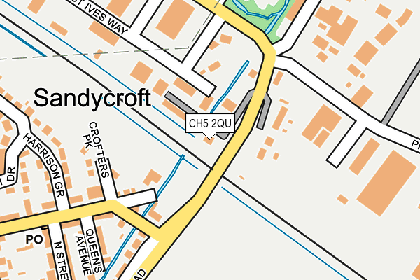 CH5 2QU map - OS OpenMap – Local (Ordnance Survey)