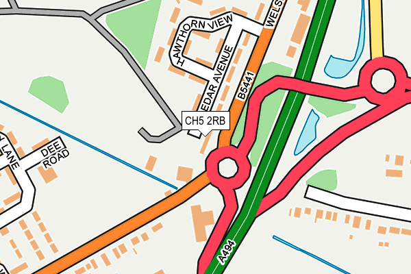 CH5 2RB map - OS OpenMap – Local (Ordnance Survey)