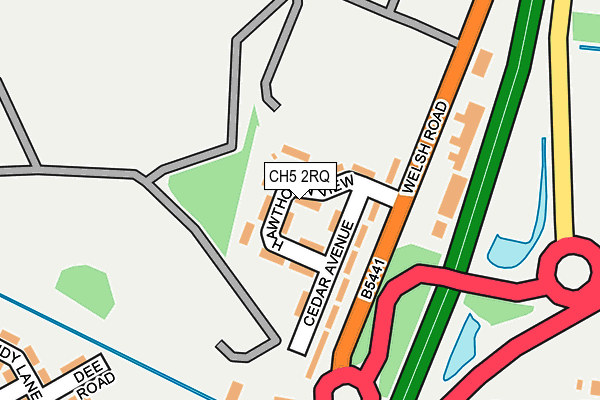 CH5 2RQ map - OS OpenMap – Local (Ordnance Survey)