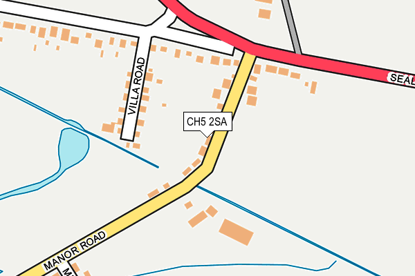 CH5 2SA map - OS OpenMap – Local (Ordnance Survey)