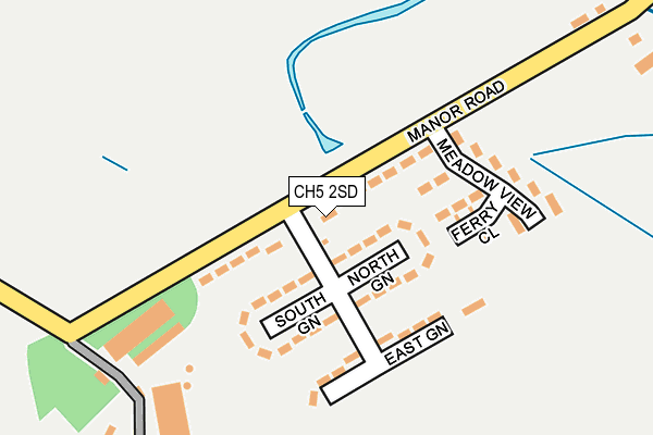 CH5 2SD map - OS OpenMap – Local (Ordnance Survey)