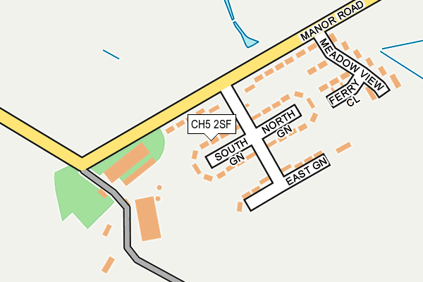 CH5 2SF map - OS OpenMap – Local (Ordnance Survey)