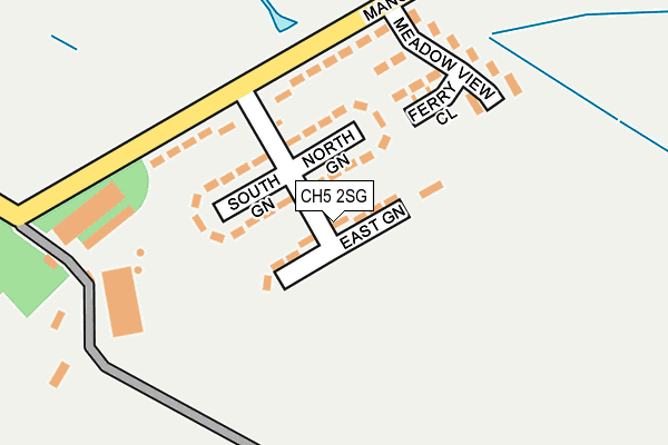 CH5 2SG map - OS OpenMap – Local (Ordnance Survey)
