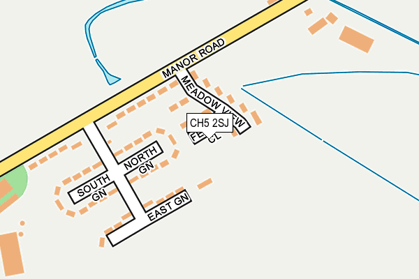 CH5 2SJ map - OS OpenMap – Local (Ordnance Survey)