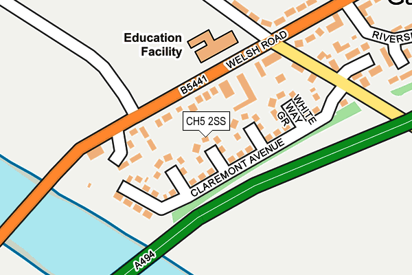 CH5 2SS map - OS OpenMap – Local (Ordnance Survey)