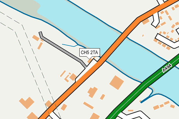 CH5 2TA map - OS OpenMap – Local (Ordnance Survey)