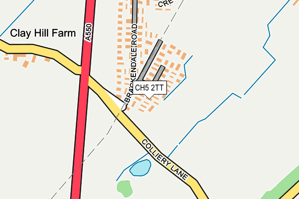 CH5 2TT map - OS OpenMap – Local (Ordnance Survey)