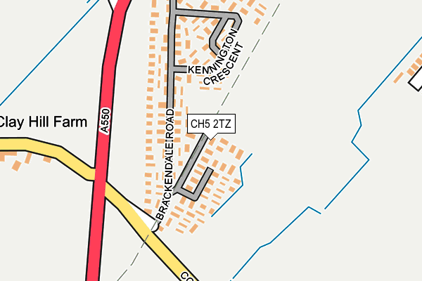 CH5 2TZ map - OS OpenMap – Local (Ordnance Survey)