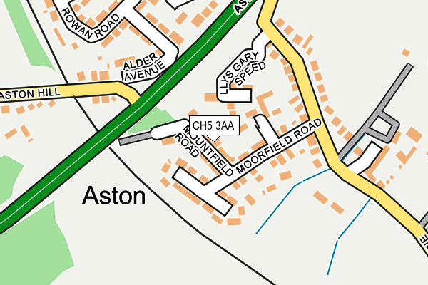 CH5 3AA map - OS OpenMap – Local (Ordnance Survey)