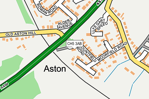 CH5 3AB map - OS OpenMap – Local (Ordnance Survey)