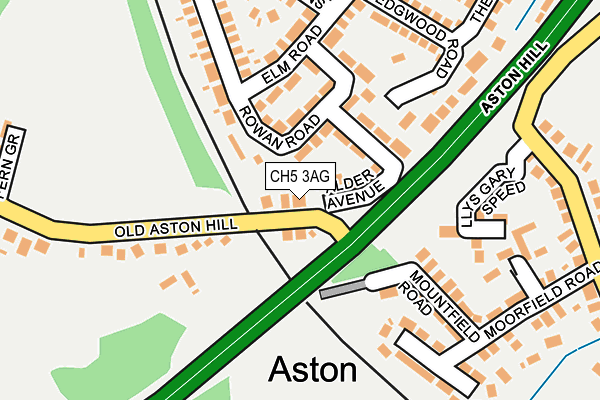 CH5 3AG map - OS OpenMap – Local (Ordnance Survey)