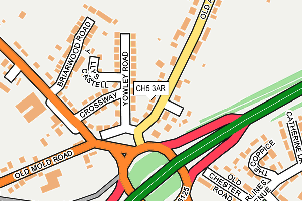 CH5 3AR map - OS OpenMap – Local (Ordnance Survey)
