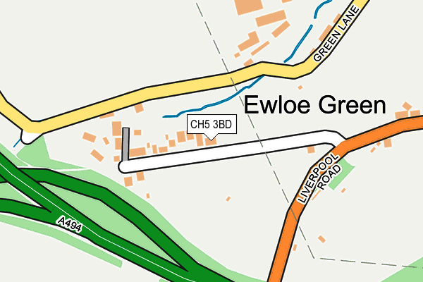 CH5 3BD map - OS OpenMap – Local (Ordnance Survey)